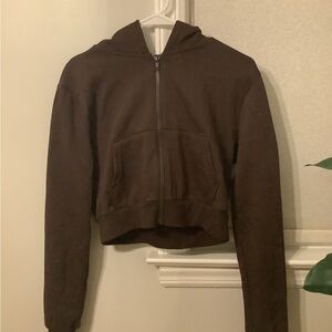 H&M short hooded sweatshirt
